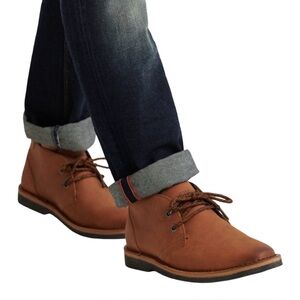 Superdry Men’s Leather Brown Rallie Chukka Boots Size 11